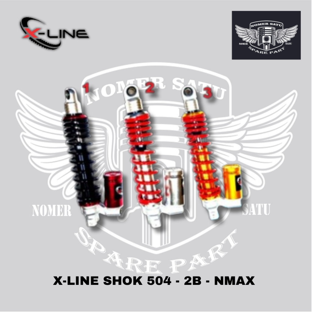 Xline Skok Shok Shock Shockbreaker Belakang 504 Motor Matic Tabung Bawah Nmax Original 100%