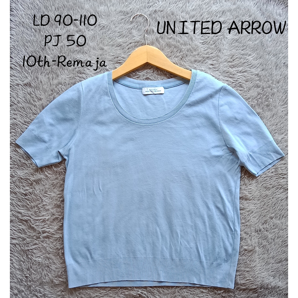 Kaos perempuan 10th/remaja -UNITED-ARROW-