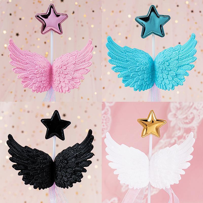 Topper Kue Sayap Malaikat Hiasan Kue Ultah Wing Angel
