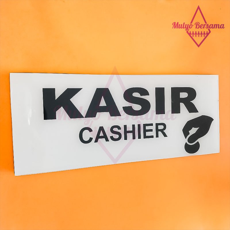 

Papan Tempel Cashier Warna Putih Papan Tulisan Kasir - Mulyo Bersama