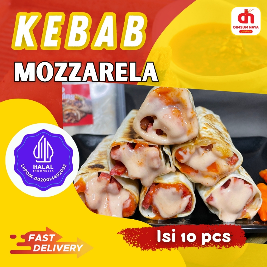 

Kebab Frozen Mozarella isi 10 pcs Premium dan Halal HARGA GROSIR!! KEMASAN RANDOM