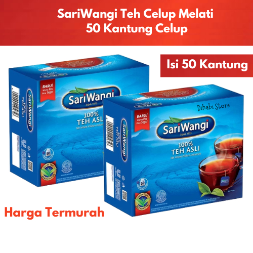 

SariWangi Teh Celup Hitam Asli 50 Kantong