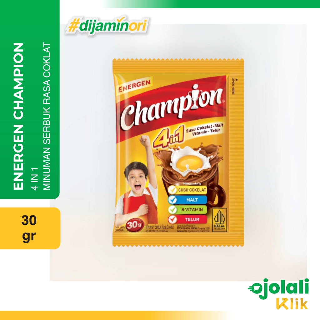 

[GROSIR] Energen Champion Susu Cokelat Renceng Isi 10 Sachet