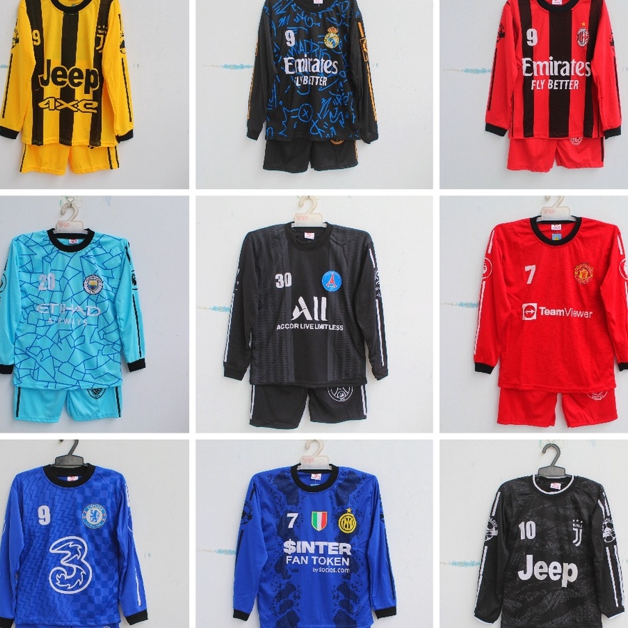 TERUPDATE Jadi Keren Setelan Baju Bola KiperBaju Bola Kiper Man City Baju Futsal Anak