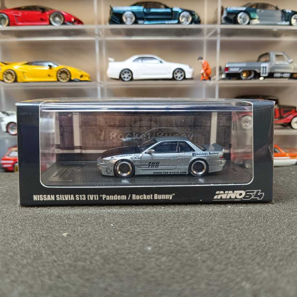 Inno64 NIssan Silvia (S13) V1 / Pandem Rocket Bunny Silver