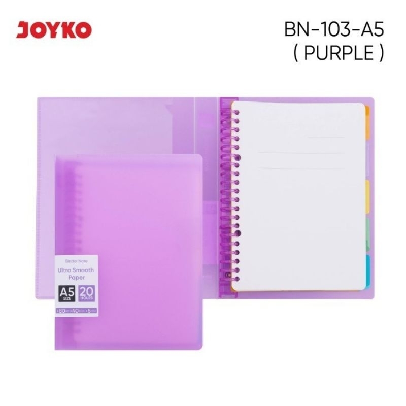 

BINDER NOTE JOYKO A5 BN-103/ BUKU CATATAN A5/ BUKU JURNAL A5 / NOTEBOOK A5