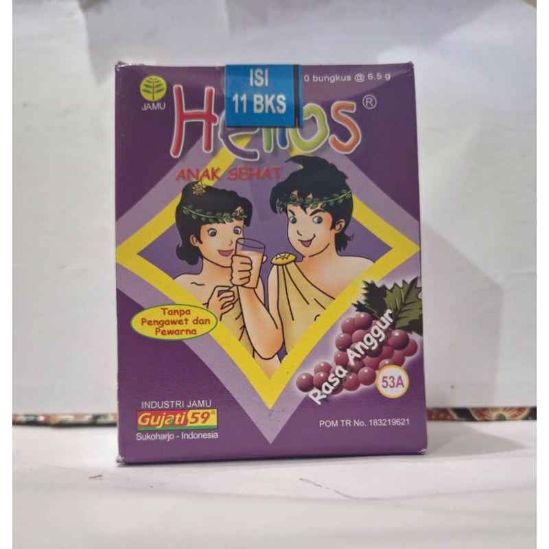 

JAMU HELIOS ANGGUR ANAK SEHAT 10 BKS