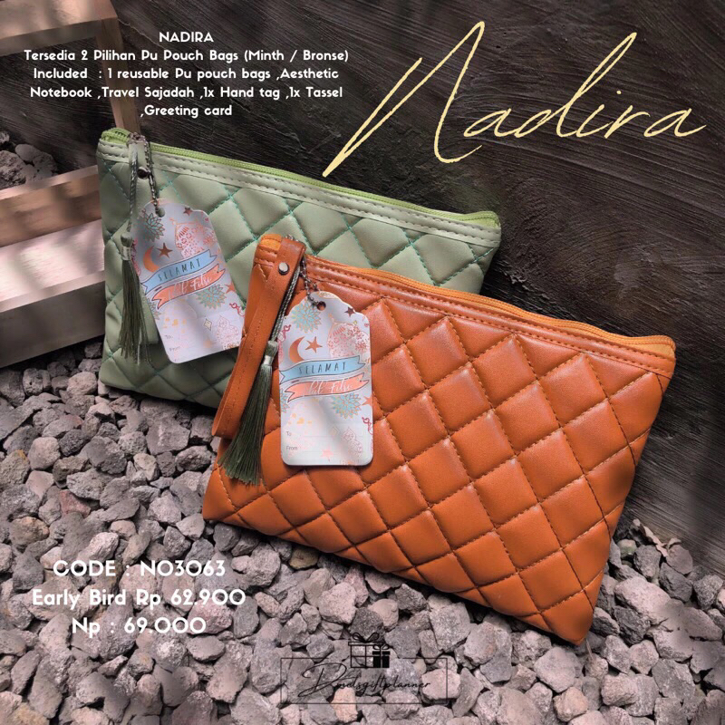 

Nadira Hamper aesthetic/Hamper lebaran kekinian/hamper idul fitri 2025/Oleh Oleh haji/Hampers jilbab0