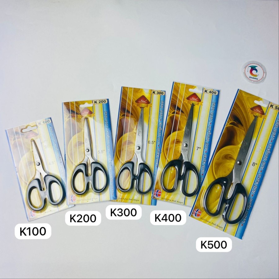 

Gunting Kertas Ideal K400 Stainless steel 7" 7 Inch Inci