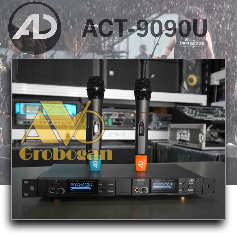 Mic Wireless AD ACT-9090U Microphone Vocal By Phaselab Original