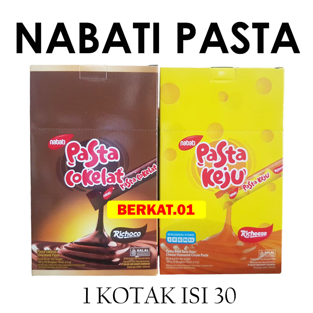 

NABATI PASTA COKELAT / PASTA KEJU KOTAK ISI 30