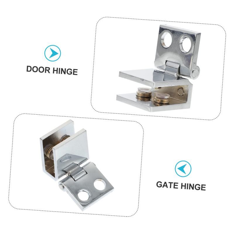Mini Engsel Kaca Jepit Glass Door Hinge Engsel Pintu Lemari Multifungsi Praktis Minimalis Modern