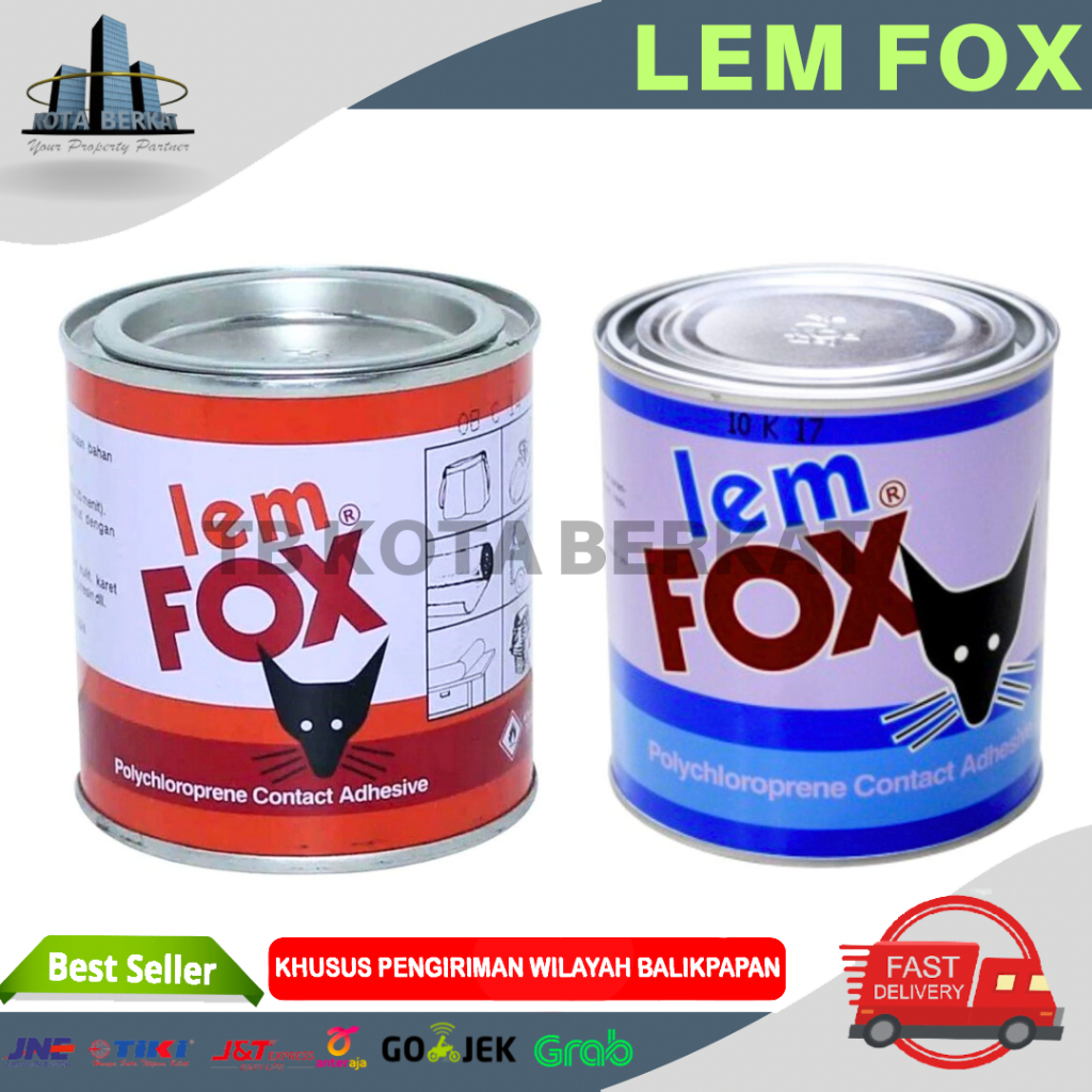 LEM FOX KALENG BIRU / LEM FOX KALENG MERAH 600gr