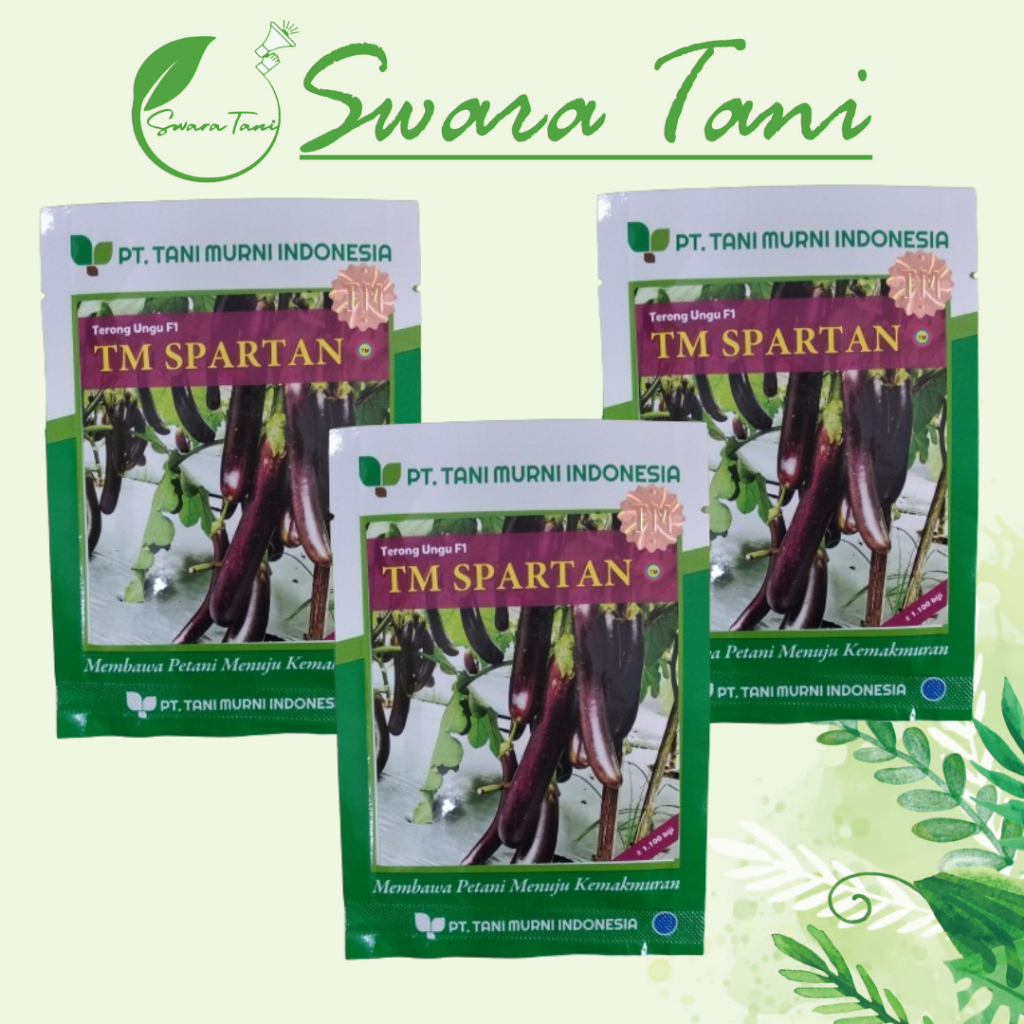ORIGINAL Benih Terong Ungu TM SPARTAN isi 1.100biji Tani Murni
