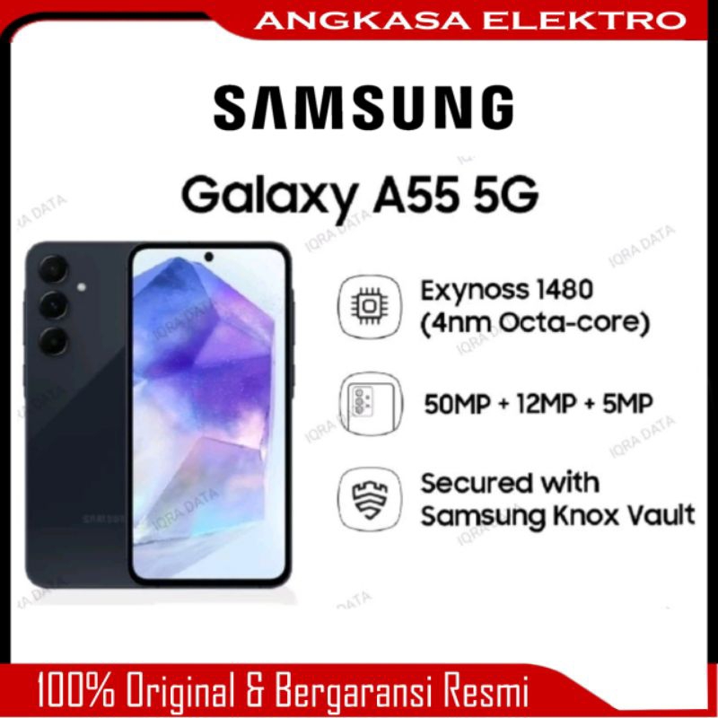 HP SAMSUNG A55 5G RAM 12+512GB Garansi Resmi 1 Tahun