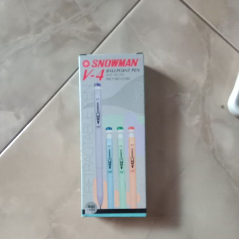 

pulpen snowman v4 1 pak isi 12