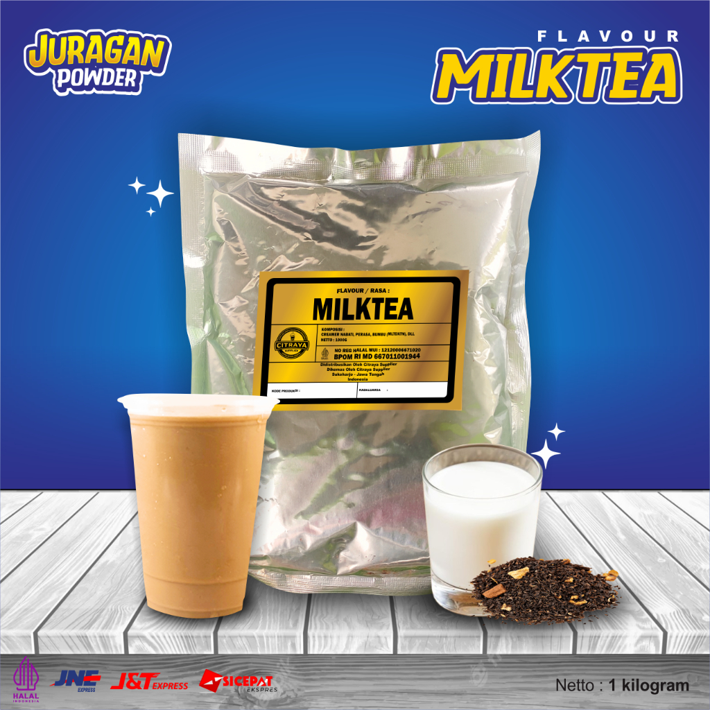 

BUBUK MINUMAN RASA MILKTEA / SERBUK MINUMAN RASA MILKTEA / BUBUK INSTAN MILKTEA / SERBUK INSTAN MILKTEA / BUBUK MINUMAN KEKINIAN RASA MILKTEA / BUBUK RASA MILKTEA