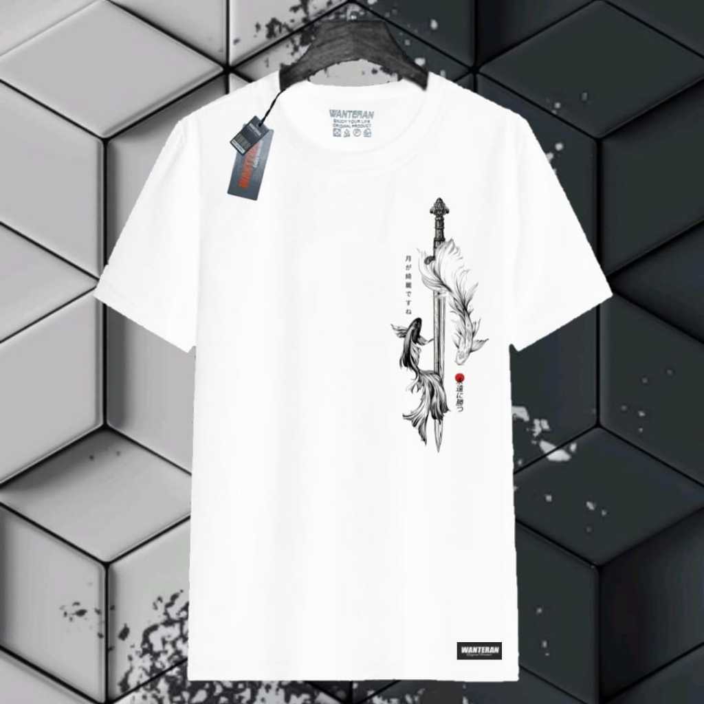 Kaos Distro Original Bandung Putih Pedang | Kaos Distro Original | Baju IDistro Original Bandung