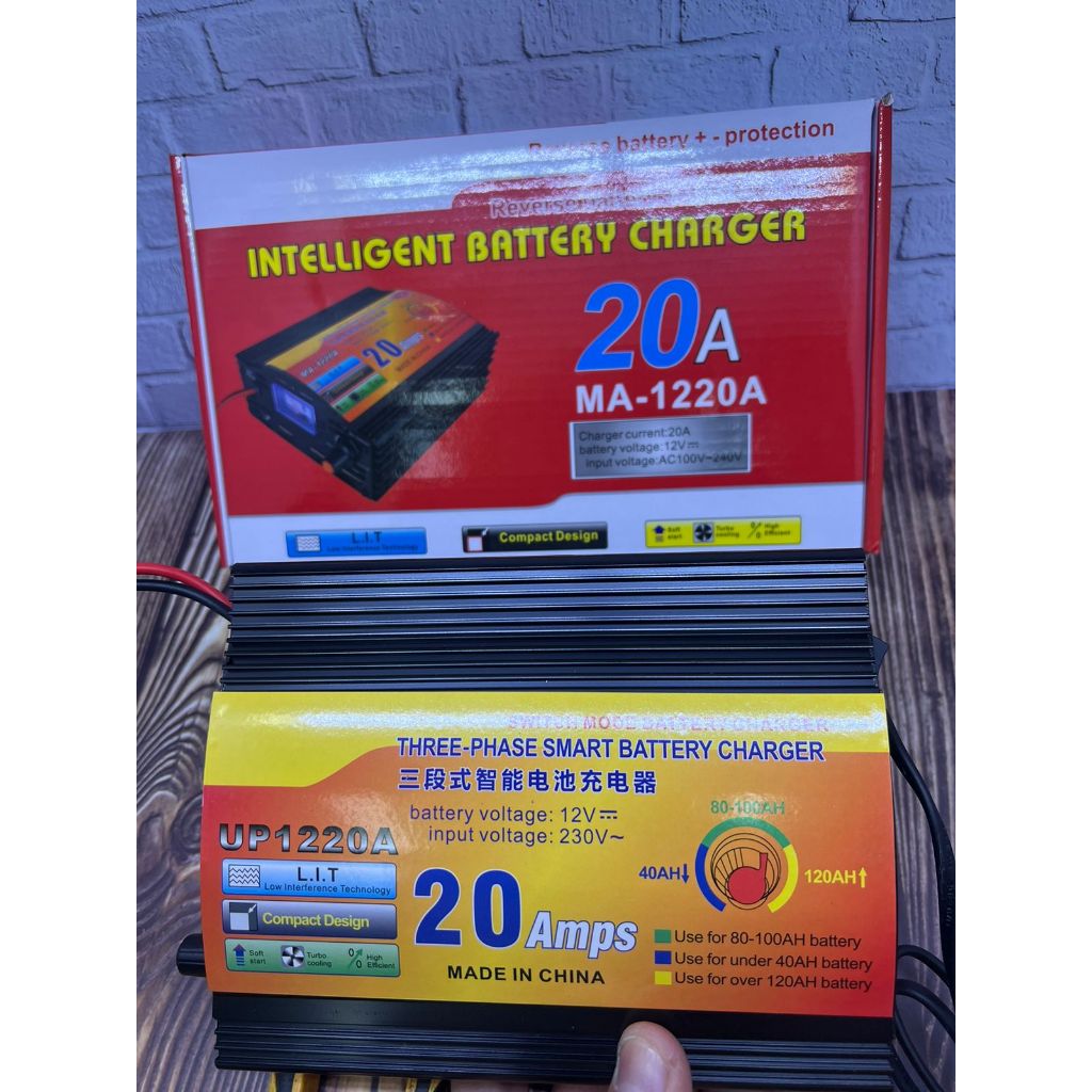 OBRAL Charger Aki Mobil Dan Charger Aki Motor 12V 20A Murah / Charger Aki 12 Volt 20 Ampere Smart Ch