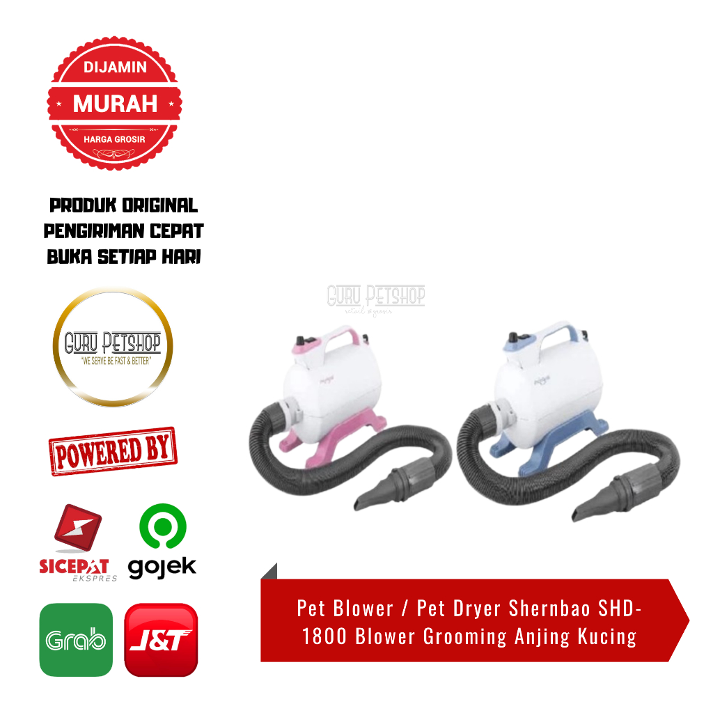 Pet Blower / Pet Dryer Shernbao SHD-1800 Blower Grooming Anjing Kucing