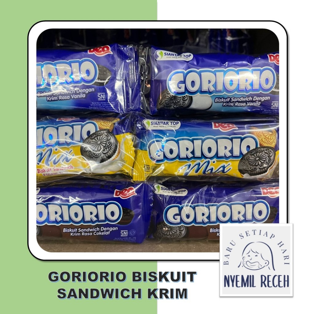 

Goriorio Biskuit Sandwich Krim Isi 20pcs x 10gr