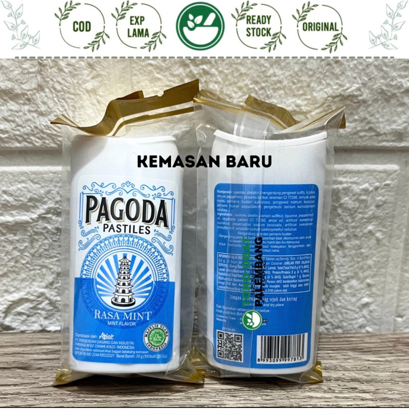 

PAGODA PASTILES 20gr RASA MINT PERMEN PAGODA PASTILES (1pcs)