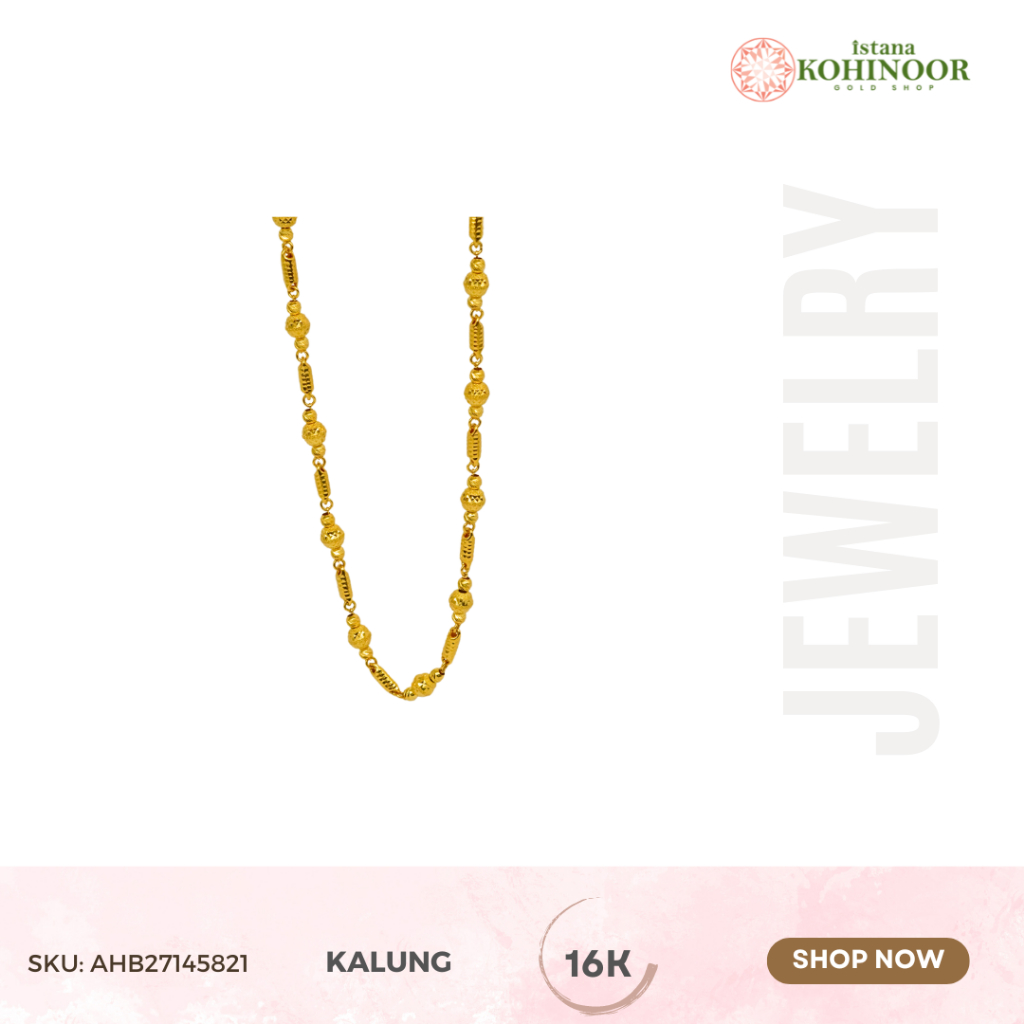 KOHINOOR KALUNG EMAS POLOS 16K NECKLACE GOLD