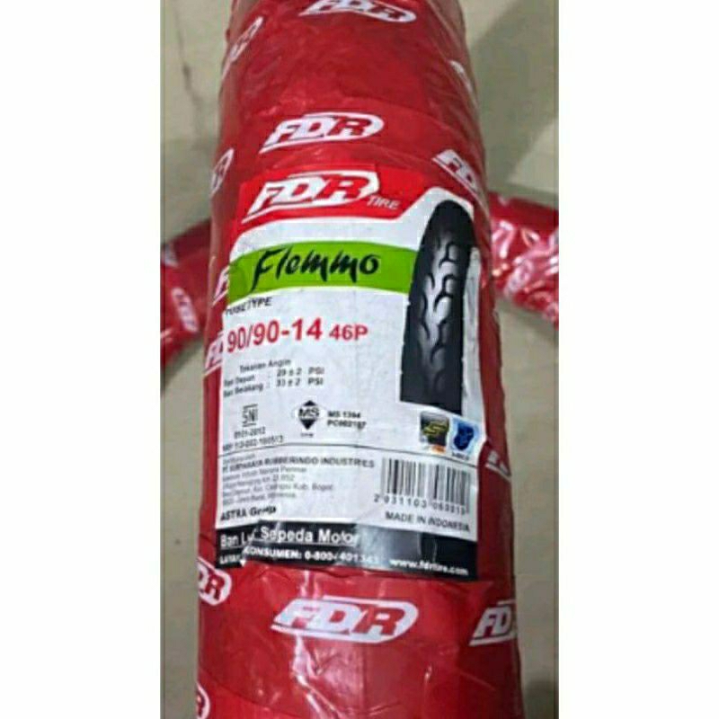 ban luar fdr 90/90 14 ban belakang beat vario scoopy non tubles.original fdr