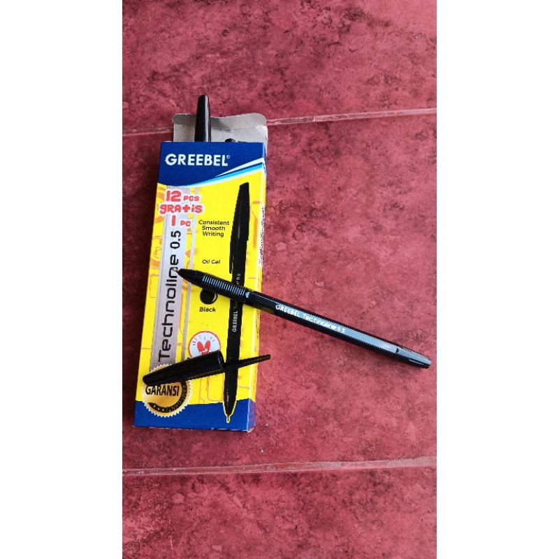 

Bolpen Greebel Technoline 0.5 Hitam