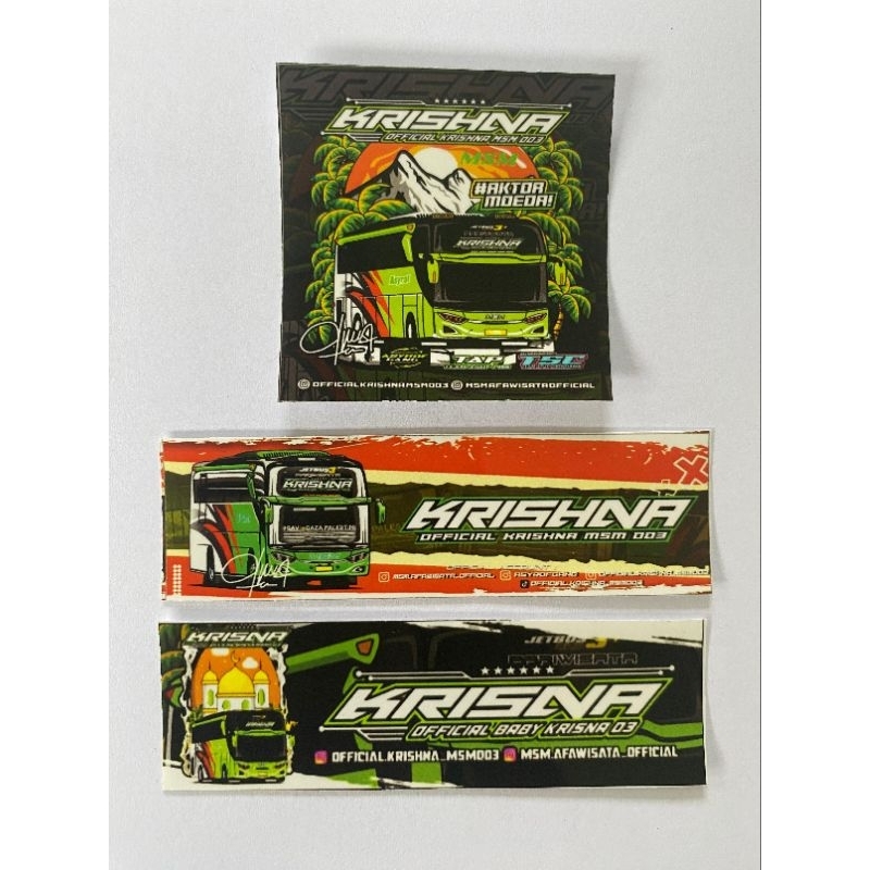 

Stiker paket Msm Krisna v4 hologram