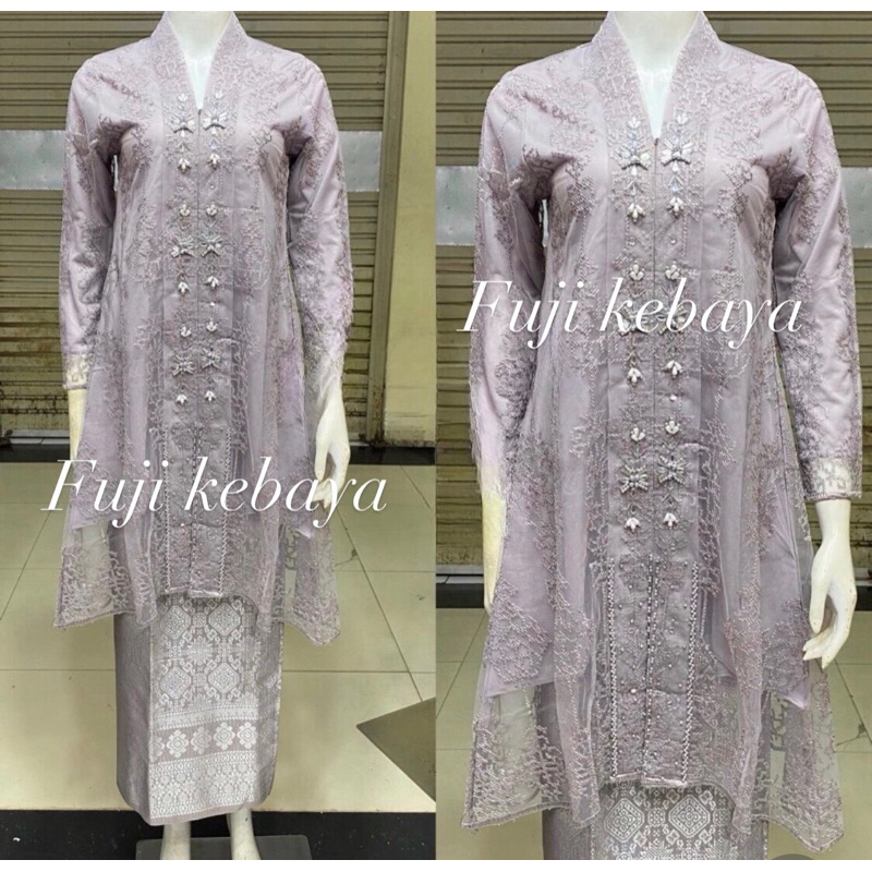 D3v set Kebaya V kartini / kebaya tille / kebaya pesta / kebaya modern / kebaya wisuda / kebaya