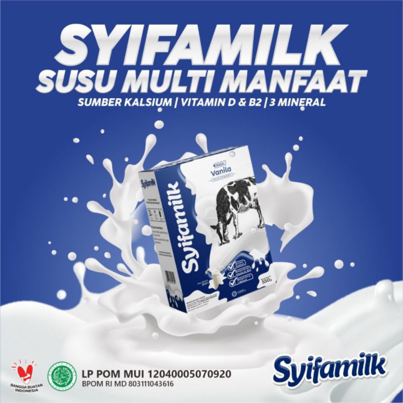 

Syifamilk Susu Sapi Tinggi Protein baik untuk suplement dan kesehatan