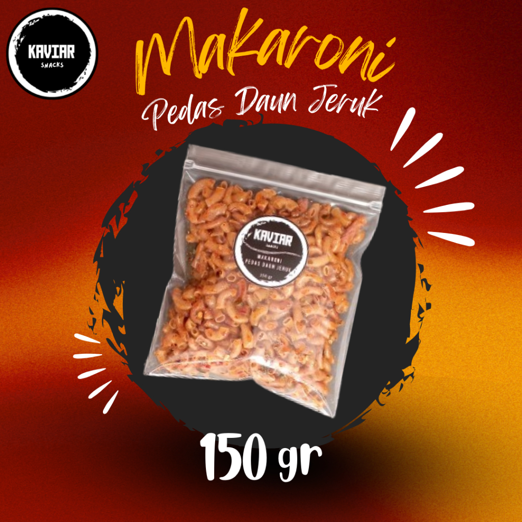 

MAKARONI 150 gr ORIGINAL - ORIGINAL DAUN JERUK - PEDAS - PEDAS DAUN JERUK