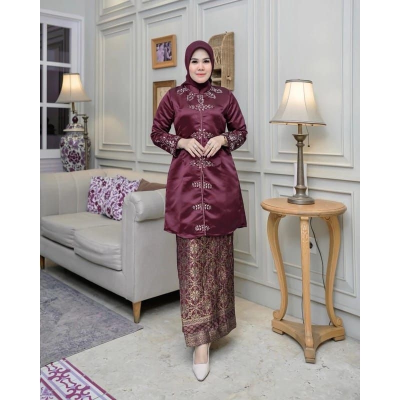 REALPICT SETELAN BAJU KURUNG PAYET MELAYU WANITA MUSLIM MODERN~KEBAYA PAYET MELAYU MEWAH~BAJU KURUNG