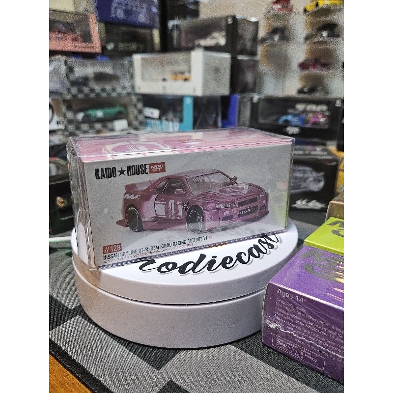 MiniGT Kaido Nissan R34 Pink