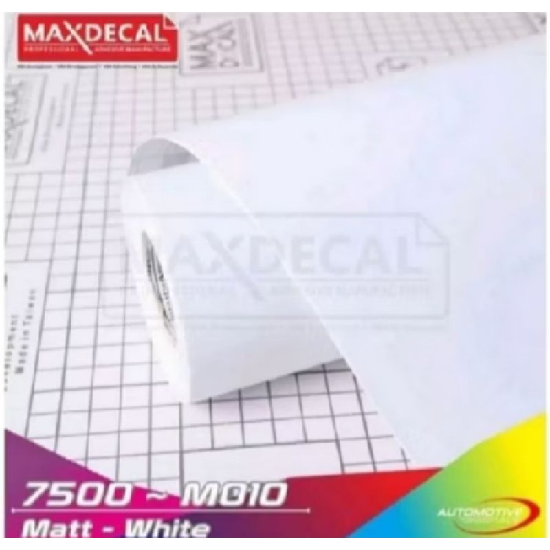 Stiker Skotlet Maxdecal Max Decal 7500 M010 Putih Doff