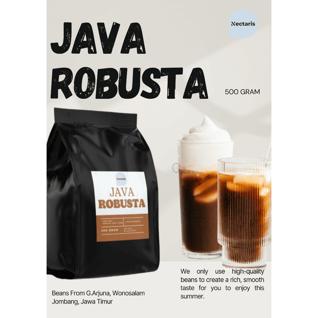 

Kopi Bubuk Nectaris Original Robusta 250 gram