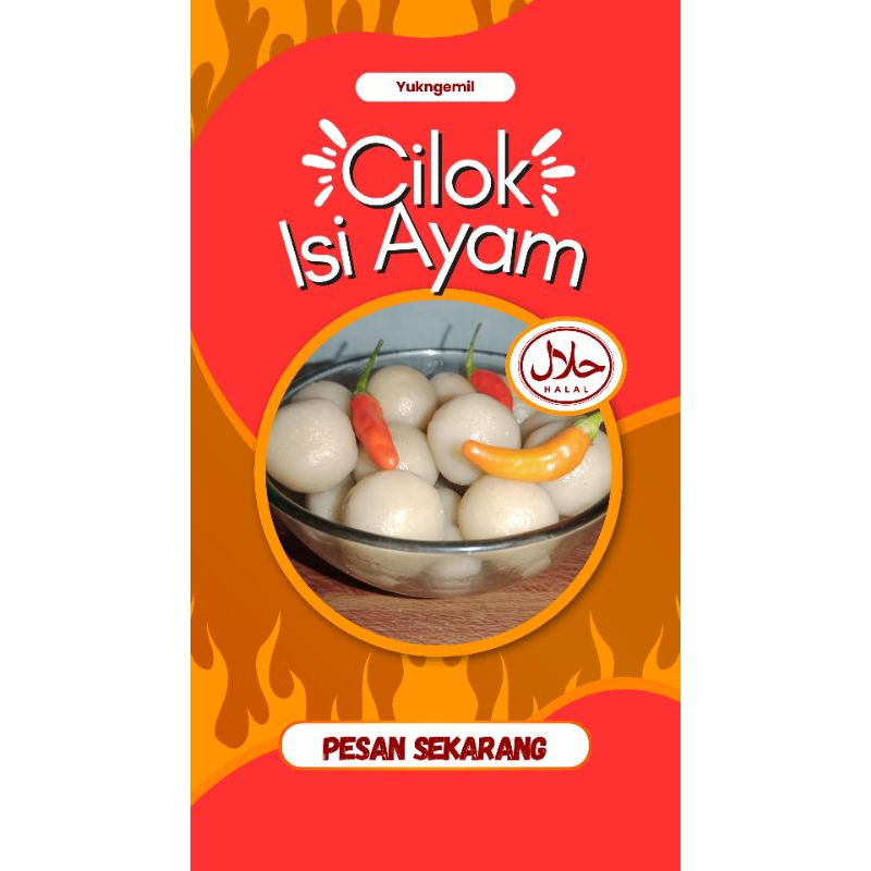 

Bakso aci isi ayam (isi 10)