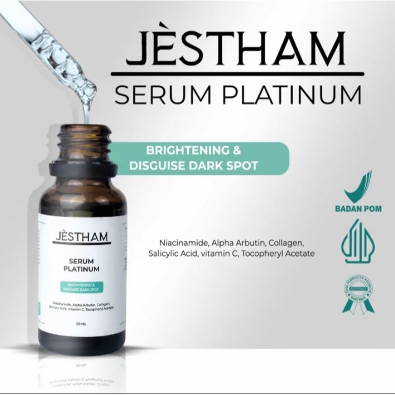 Jestham Serum Platinum (SP) Serum BPOM Menghilangkan flek hitam