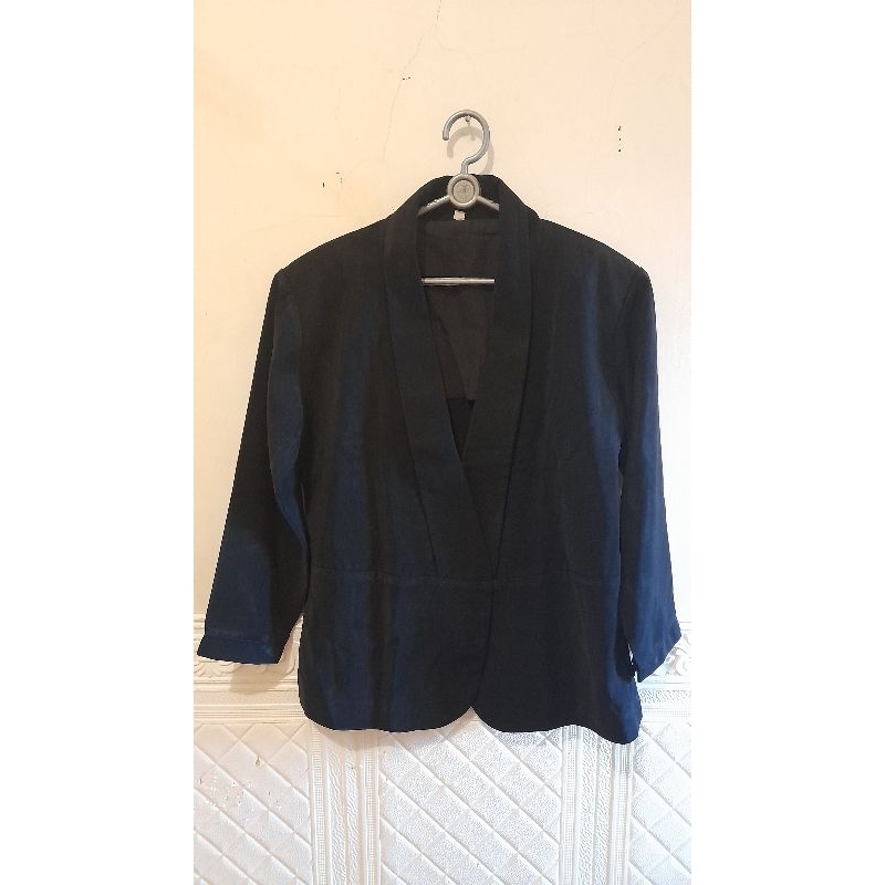 Preloved blazer atau jas wanita warna hitam