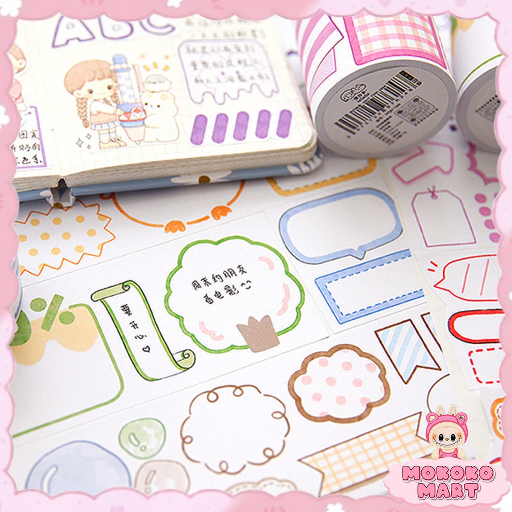 

MM Stiker Decor Motif Writing Frame Stickers STIKER BUKU KARAKTER LUCU IMUT DIY STIKER SPIRAL TLD51