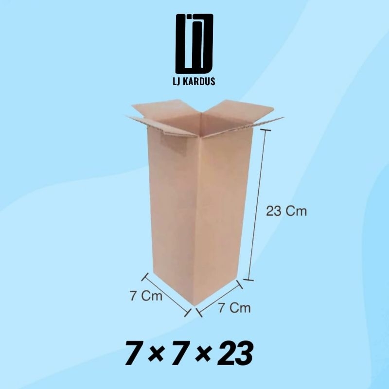 

kardus packing botol uk 7x7x23