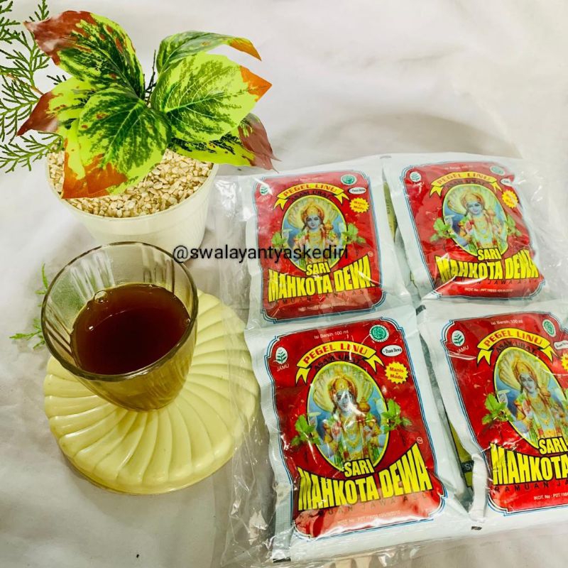

JAMU TRADISIONAL CAP MAHKOTA DEWA JAMU PEGAL LINU ASAM URAT 12 SACHET
