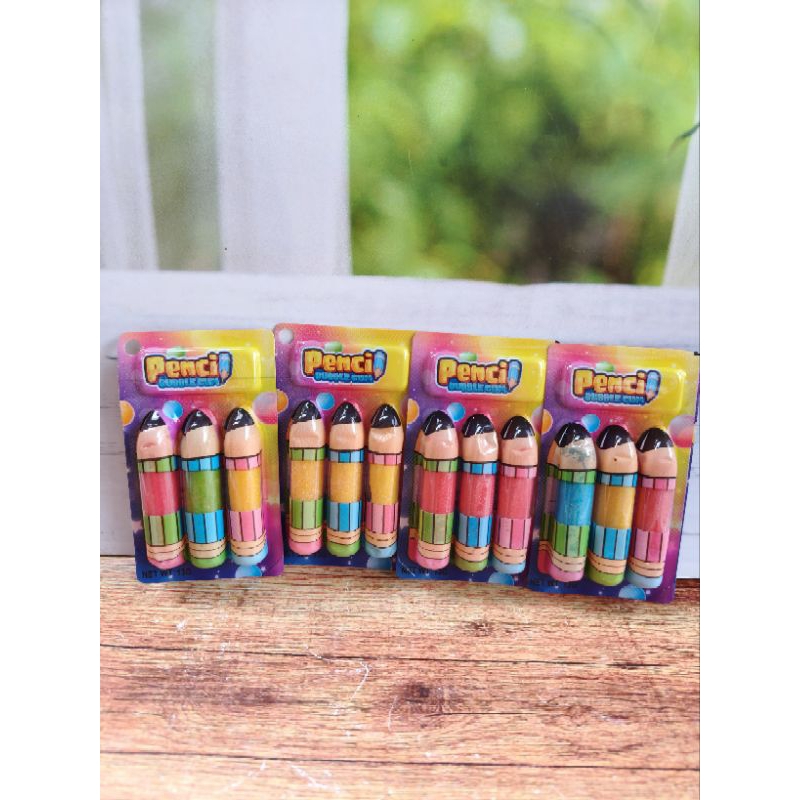 

(5 PCS) PERMEN KARET PENSIL BUBBLE GUM