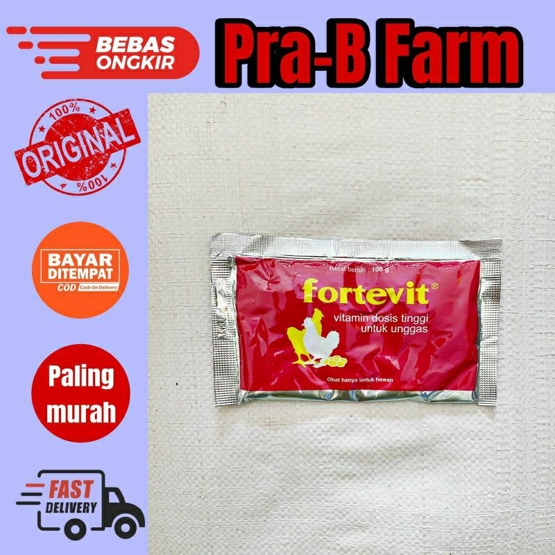 FORTEVIT 100 GRAM MEDION vitamin unggas dosis tinggi