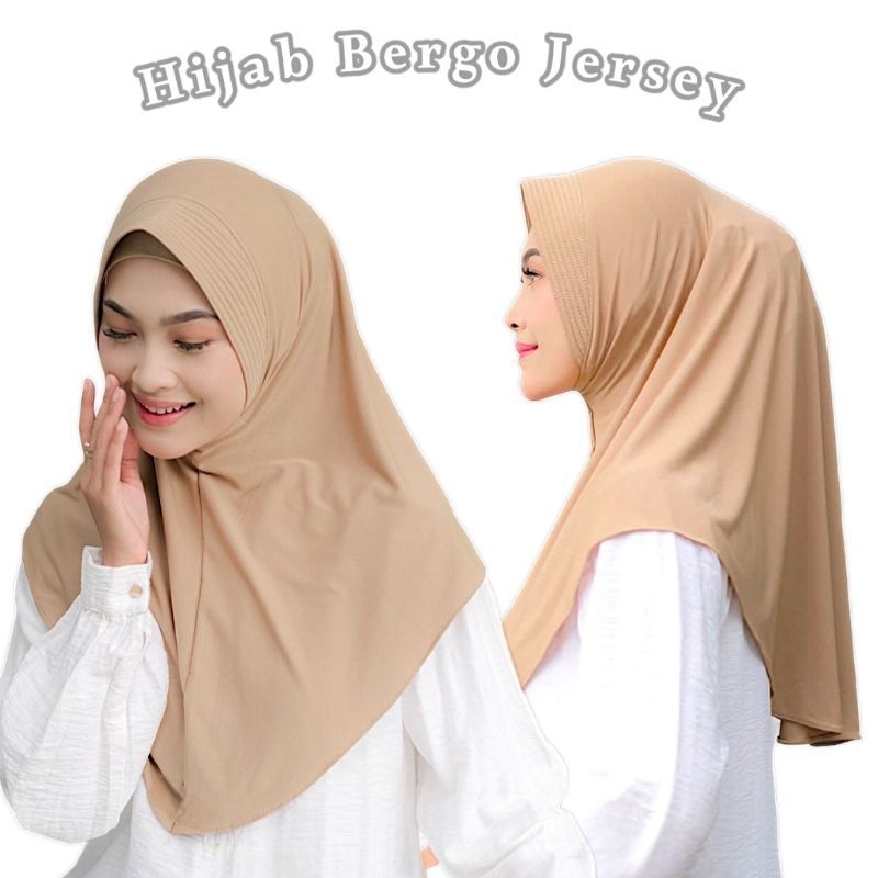 HULAKA - Hijab Sport BergoInstan Kerudung Wanita Pendek Standar Sekolah Muslim Khimar Jersey Pet Ant