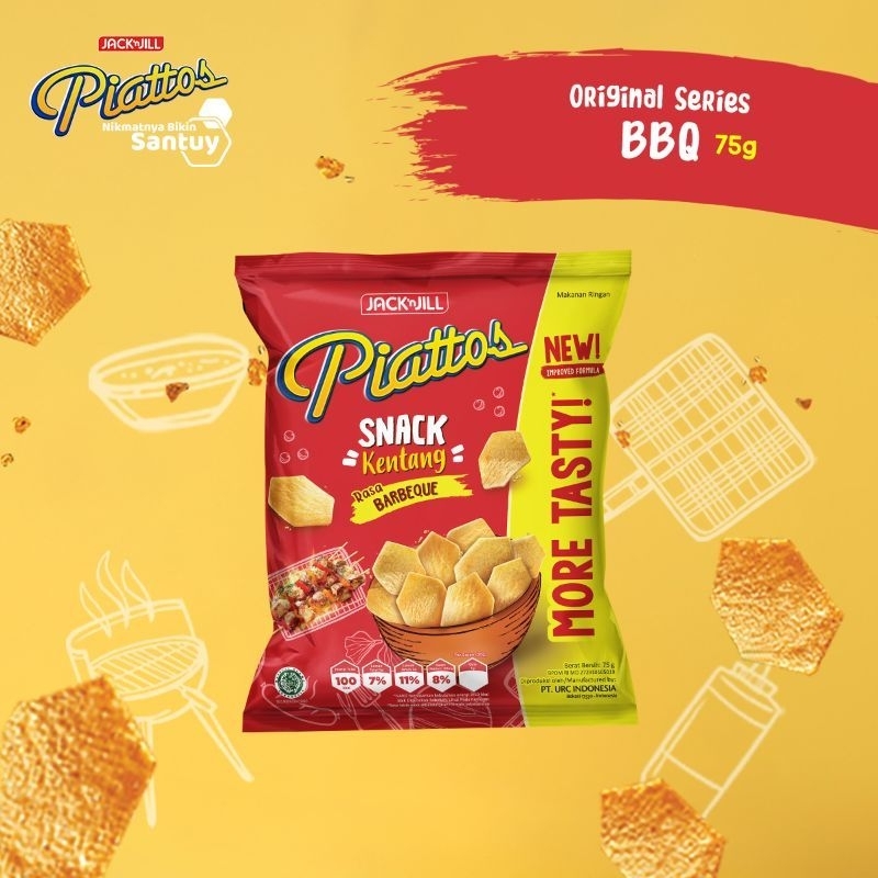 

PIATTOS SNACK KENTANG rasa BARBEQUE 68g