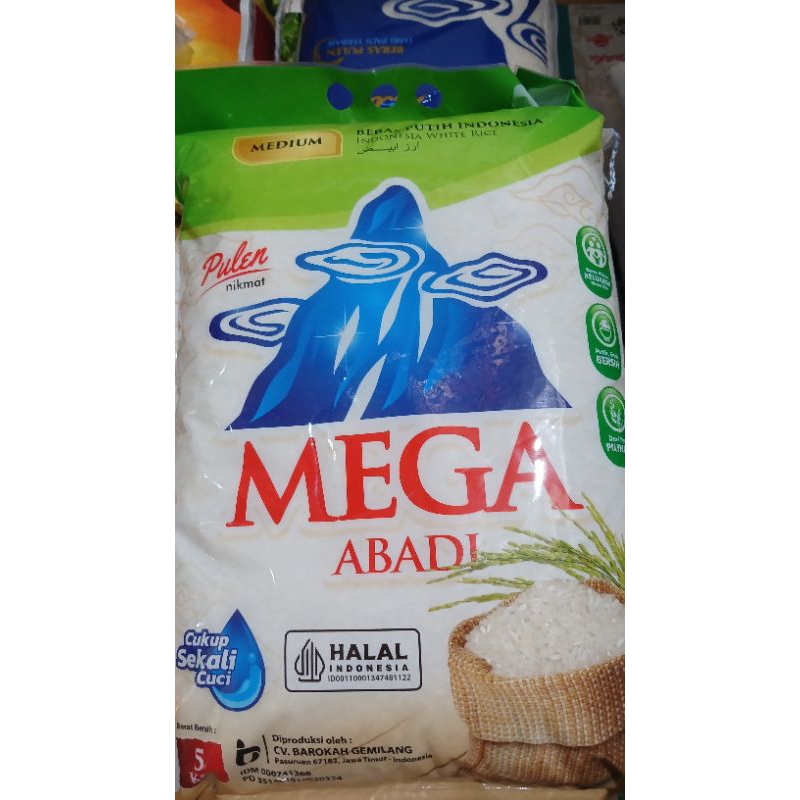 

Beras Mega Abadi Medium 5kg