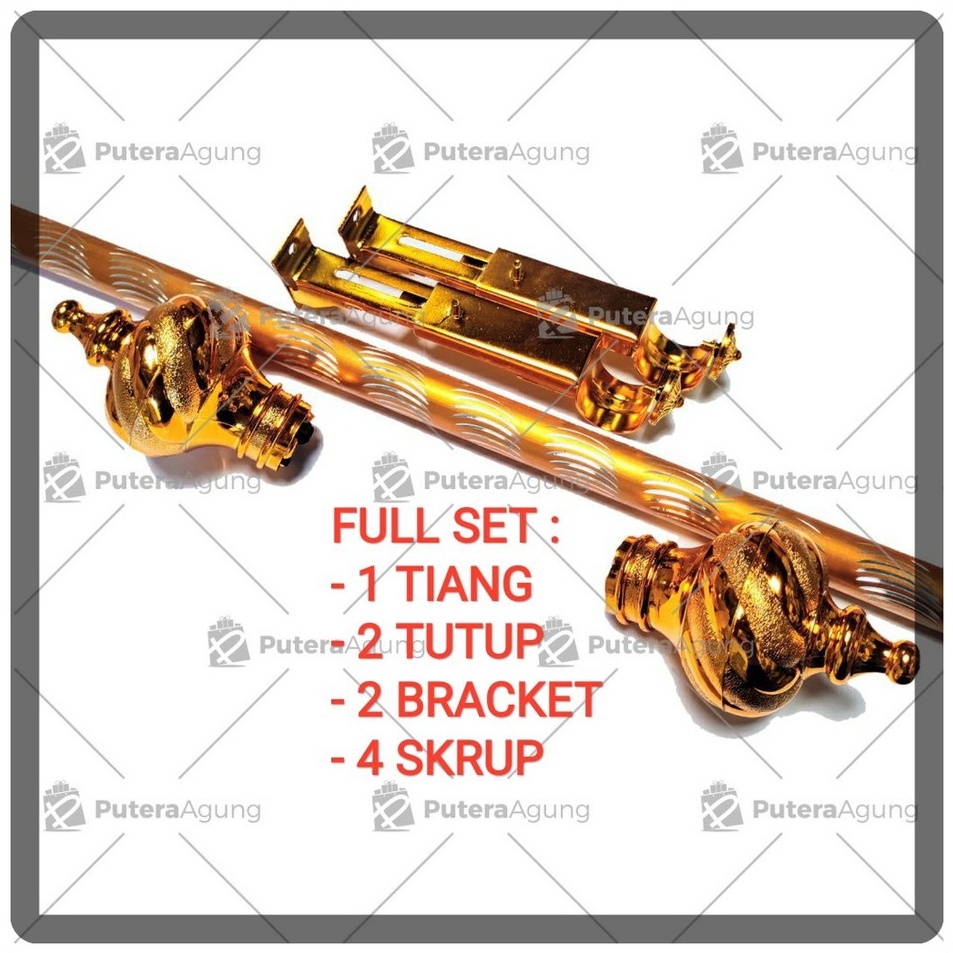 Subsidi BESI BATANG GORDEN FULL SET  TIANG GORDEN  REL TIANG HORDENG  GAGANG ROLLET GORDEN MURAH GRA