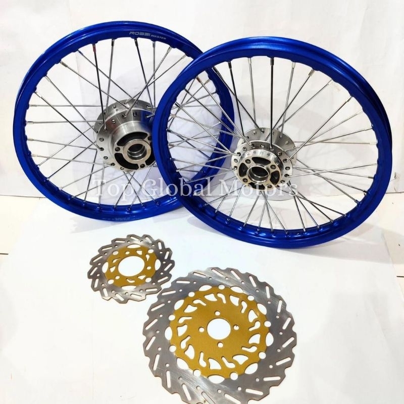 VELG PELEK SATRIA FU SEPASANG RING 17 BONUS PIRINGAN DEPAN BELAKANG - VELG SATRIA FU